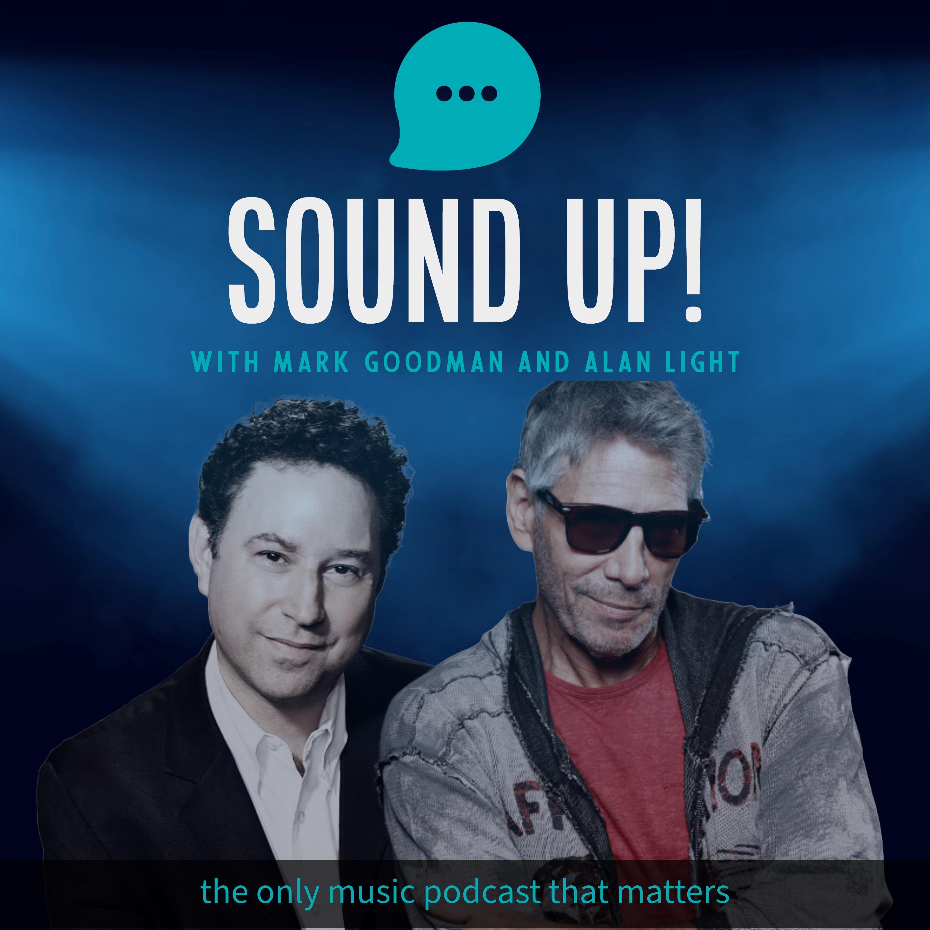 Show poster of Sound Up! with Mark Goodman and Alan Light